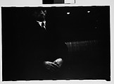 [Five 35mm Film Frames: Subway Passengers, New York City: Man, Man in Hat and Plaid Workcoat], Walker Evans (American, St. Louis, Missouri 1903–1975 New Haven, Connecticut), Film negative
