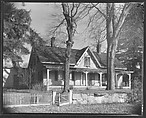 [Gothic Revival House with Bracketwork in Gable], Walker Evans  American, Film negative