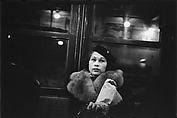 [Four 35mm Film Frames: Subway Passengers, New York City: Woman in Fur Collar with Package, PassengersLying Across Seat, Elderly Man in Hat], Walker Evans (American, St. Louis, Missouri 1903–1975 New Haven, Connecticut), Film negative