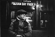 [Three 35mm Film Frames: Subway Passengers, New York City: Man in Cap Beneath "Pelham Bay Park" Sign, Women Beneath "Lex Ave Local" Sign], Walker Evans (American, St. Louis, Missouri 1903–1975 New Haven, Connecticut), Film negative