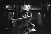 [Five 35mm Film Frames: Subway Passengers, New York City: Men in Hats], Walker Evans (American, St. Louis, Missouri 1903–1975 New Haven, Connecticut), Film negative