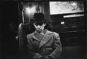 [Three 35mm Film Frames: Subway Passengers, New York City: Man in Hat and Overcoat], Walker Evans (American, St. Louis, Missouri 1903–1975 New Haven, Connecticut), Film negative