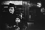 [Three 35mm Film Frames: Subway Passengers, New York City: Mother with Child on Lap], Walker Evans (American, St. Louis, Missouri 1903–1975 New Haven, Connecticut), Film negative