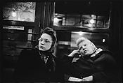 [Five 35mm Film Frames: Subway Passengers, New York City: Man Reading Newspaper, Woman Beneath "City Hall" Sign, Two Women in Headscarfs], Walker Evans (American, St. Louis, Missouri 1903–1975 New Haven, Connecticut), Film negative