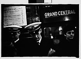 [Five 35mm Film Frames: Subway Passengers, Times Square Shuttle, New York City: Older Woman, Sailors, Young Women], Walker Evans (American, St. Louis, Missouri 1903–1975 New Haven, Connecticut), Film negative