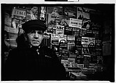 [Five 35mm Film Frames: Subway Passengers, New York City: Man in Hat and Eyeglasses, Young Woman in Eyeglasses and Coat, Man in Hat Beneath Map, Subway Newsstand Vendor in Front of Magazine Display], Walker Evans (American, St. Louis, Missouri 1903–1975 New Haven, Connecticut), Film negative