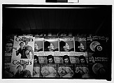 [Five 35mm Film Frames: Subway Passengers, New York City: Man Wearing Eyeglasses and Hat in Car Corner, Magazine Display at Subway Newsstand, Girl], Walker Evans (American, St. Louis, Missouri 1903–1975 New Haven, Connecticut), Film negative