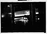 [Five 35mm Film Frames: Subway Passengers, New York City: Man Wearing Eyeglasses and Hat in Car Corner, Magazine Display at Subway Newsstand, Girl], Walker Evans (American, St. Louis, Missouri 1903–1975 New Haven, Connecticut), Film negative