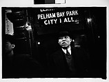 [Five 35mm Film Frames: Subway Passengers, New York City: Men Beneath 
