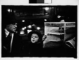 [Five 35mm Film Frames: Subway Passengers, New York City: Men Beneath 