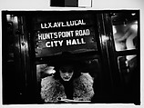 [Five 35mm Film Frames: Subway Passengers, New York City: Men Beneath 