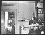 [Kitchen Interior Showing Stove and Doorway to Pantry], Walker Evans  American, Film negative