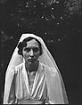 [Wedding Portrait: Margot Loines], Walker Evans  American, Film negative