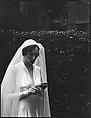 [Wedding Portrait: Margot Loines], Walker Evans  American, Film negative