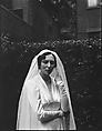 [Wedding Portrait: Margot Loines], Walker Evans  American, Film negative