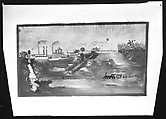 [Wall Painting of Sugar Mill and Plantation, Havana], Walker Evans  American, Film negative