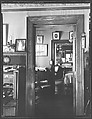 [Interior Showing Family Photographs Around Doorways and on Fireplace Mantle], Walker Evans  American, Film negative