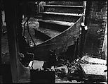 [Staircase in Fire Ruin, Possibly New York City], Walker Evans  American, Film negative
