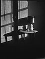 [Interior View of Walker Evans's Apartment Showing Lamp on Table, 441 East 92nd Street, New York City], Walker Evans  American, Film negative