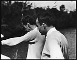 [Unidentified Man on Dayboat, Possibly Joseph Verner Reed, in Everglades, Florida], Walker Evans  American, Film negative
