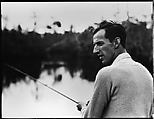 [Unidentified Man on Dayboat, Possibly Joseph Verner Reed, in Everglades, Florida], Walker Evans  American, Film negative