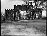 [Gothic Revival Gate, Old State Capitol, Milledgeville, Georgia], Walker Evans  American, Film negative