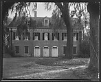 [Rear View of Brick Greek Revival House, Residence of Weeks Hall, New Iberia, Louisiana], Walker Evans  American, Film negative