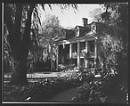 [Brick Greek Revival House with Ivy-Covered Columns, Residence of Weeks Hall, New Iberia, Louisiana], Walker Evans  American, Film negative