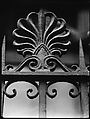 [Cast-Iron Fence Detail of Palmette, Possibly New Orleans, Louisiana], Walker Evans  American, Film negative