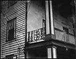 [Second Floor Cast-Iron Balcony Trim, Southeastern U.S.], Walker Evans  American, Film negative