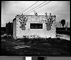 [Concrete Building with Shell and Flower Pot Decoration, Florida], Walker Evans  American, Film negative