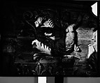 [Shadows on Relief Carving of Ringling Bandwagon, Circus Winter Quarters, Sarasota, Florida], Walker Evans  American, Film negative