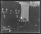 [View of Library Showing Fireplace, Residence of Gifford Cochran, Croton Falls, New York], Walker Evans  American, Film negative
