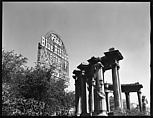 [Park Colonnade and Pabst Blue Ribbon Sign, Chicago, Illinois], Walker Evans  American, Film negative