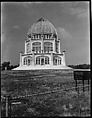 [Bahai Temple, Outskirts of Chicago, Illinois], Walker Evans  American, Film negative