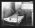 [Bedroom in Boarding House on Hudson Street, Residence of John Cheever, New York City], Walker Evans  American, Film negative
