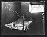[Bedroom in Boarding House on Hudson Street, Residence of John Cheever, New York City], Walker Evans  American, Film negative
