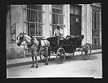 [Horse-Drawn Carriage and Driver, Havana], Walker Evans  American, Film negative