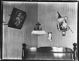 Walker Evans | [Bedroom Interior with Religious and Family Pictures on ...