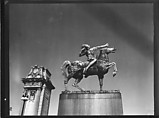 [Equestrian Monument, Chicago, Illinois], Walker Evans  American, Film negative