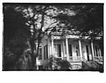 [Greek Revival House, From Moving Automobile, Louisiana], Walker Evans  American, Film negative