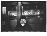 [Five 35mm Film Frames: Subway Passengers, Times Square Shuttle, New York City: Young Man in Billled Cap, Woman, Sailor Beneath Chesterfield Cigarette Advertisement], Walker Evans (American, St. Louis, Missouri 1903–1975 New Haven, Connecticut), Film negative