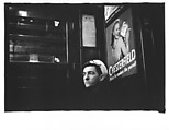 [Five 35mm Film Frames: Subway Passengers, Times Square Shuttle, New York City: Young Man in Billled Cap, Woman, Sailor Beneath Chesterfield Cigarette Advertisement], Walker Evans (American, St. Louis, Missouri 1903–1975 New Haven, Connecticut), Film negative