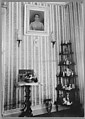 [Domestic Interior with Figurines on Corner Stand], Nancy Naumburg  American, Gelatin silver print