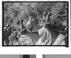 [Twenty-Two 35mm Film Frames on Uncut Roll: 21 Studies of Dismounted Carousel Horses in Field, and 1 View of Parked Automobile in Front of Roadside Building], Walker Evans (American, St. Louis, Missouri 1903–1975 New Haven, Connecticut), Film negative