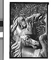 [Twenty-Two 35mm Film Frames on Uncut Roll: 21 Studies of Dismounted Carousel Horses in Field, and 1 View of Parked Automobile in Front of Roadside Building], Walker Evans (American, St. Louis, Missouri 1903–1975 New Haven, Connecticut), Film negative