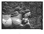 [Twenty-Two 35mm Film Frames on Uncut Roll: 21 Studies of Dismounted Carousel Horses in Field, and 1 View of Parked Automobile in Front of Roadside Building], Walker Evans (American, St. Louis, Missouri 1903–1975 New Haven, Connecticut), Film negative