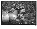[Twenty-Two 35mm Film Frames on Uncut Roll: 21 Studies of Dismounted Carousel Horses in Field, and 1 View of Parked Automobile in Front of Roadside Building], Walker Evans (American, St. Louis, Missouri 1903–1975 New Haven, Connecticut), Film negative