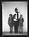 [Charles Fuller with Children Blair Fuller and Sage Fuller and Pet Monkey, Bedford, New York], Walker Evans  American, Film negative