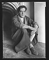 [Reuben Nakian Seated Against Fireplace Mantle], Walker Evans  American, Film negative